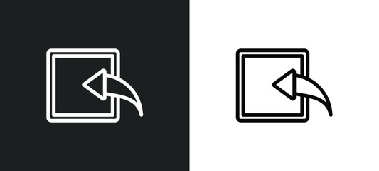 import icon isolated in white and black colors. import outline vector icon from geometry collection for web, mobile apps and ui.