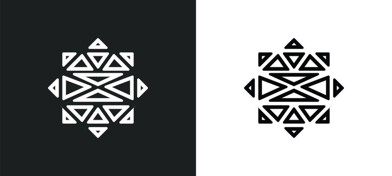 polygonal star of six points icon isolated in white and black colors. polygonal star of six points outline vector icon from geometry collection for web, mobile apps and ui.