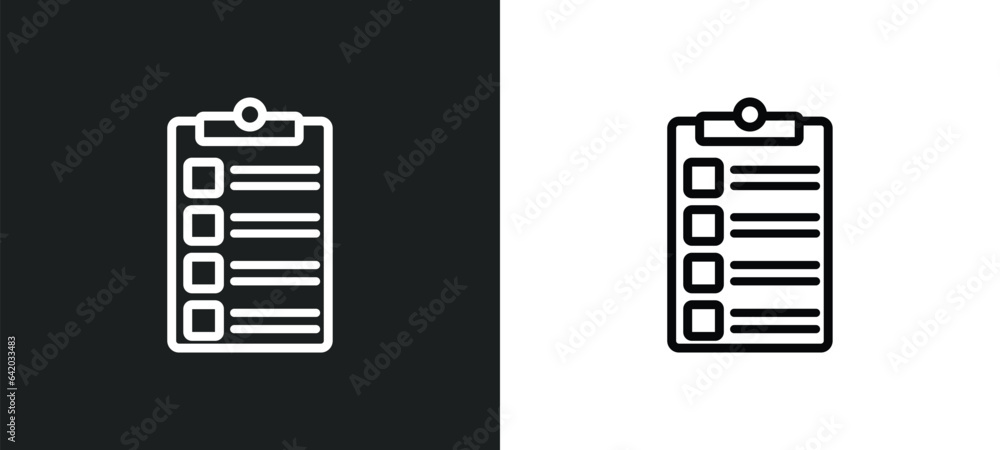 Poster to do list icon isolated in white and black colors. to do list outline vector icon from gym and fitn