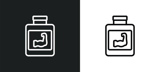 phytonutrients icon isolated in white and black colors. phytonutrients outline vector icon from gym and fitness collection for web, mobile apps and ui.