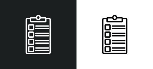 to do list icon isolated in white and black colors. to do list outline vector icon from gym and fitness collection for web, mobile apps and ui.