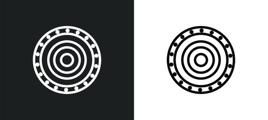weight drive icon isolated in white and black colors. weight drive outline vector icon from gym and fitness collection for web, mobile apps and ui.
