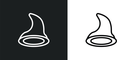 halloween decoration icon isolated in white and black colors. halloween decoration outline vector icon from halloween collection for web, mobile apps and ui.