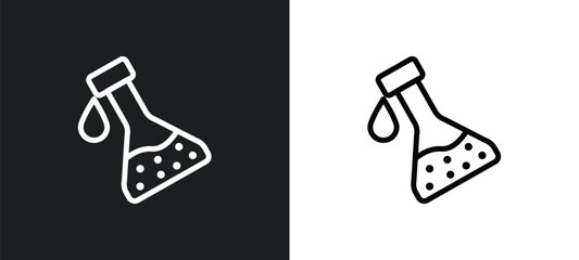 medical substance icon isolated in white and black colors. medical substance outline vector icon from health and medical collection for web, mobile apps and ui.