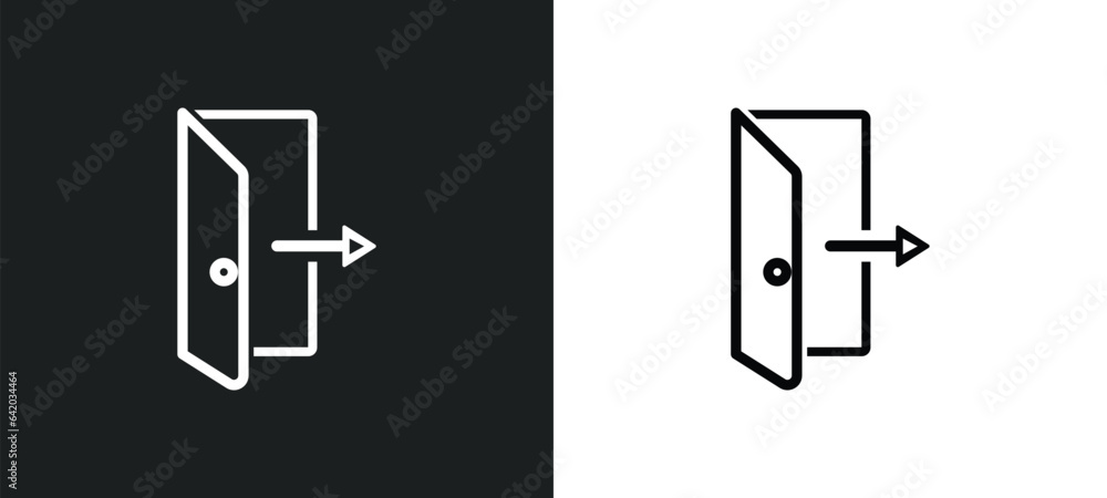 Aufkleber check out icon isolated in white and black colors. check out outline vector icon from accommodation 