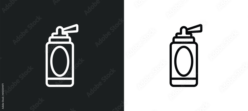 Poster lotion icon isolated in white and black colors. lotion outline vector icon from accommodation collec