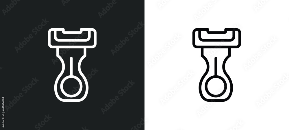 Poster depilator icon isolated in white and black colors. depilator outline vector icon from hygiene collec