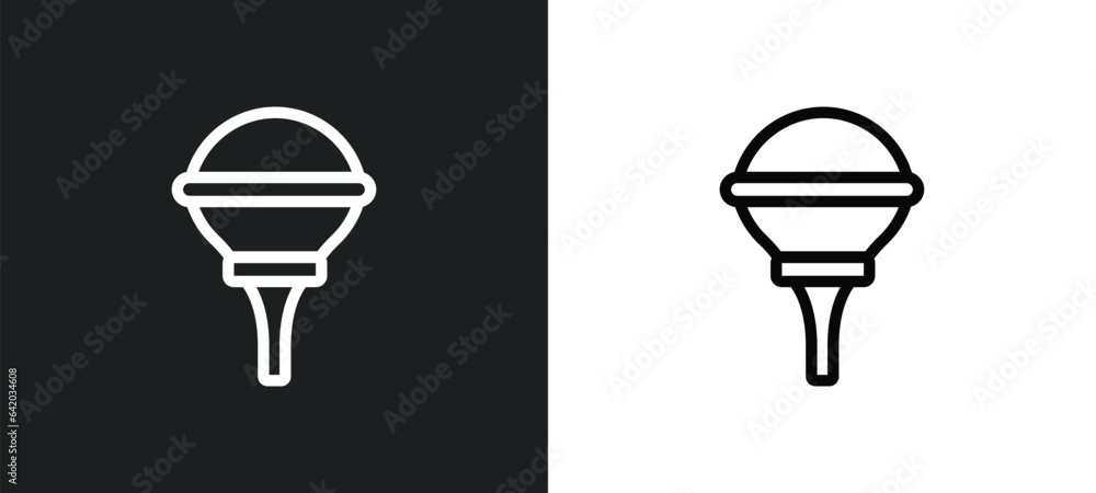 Poster l aspirator icon isolated in white and black colors. l aspirator outline vector icon from hygiene co