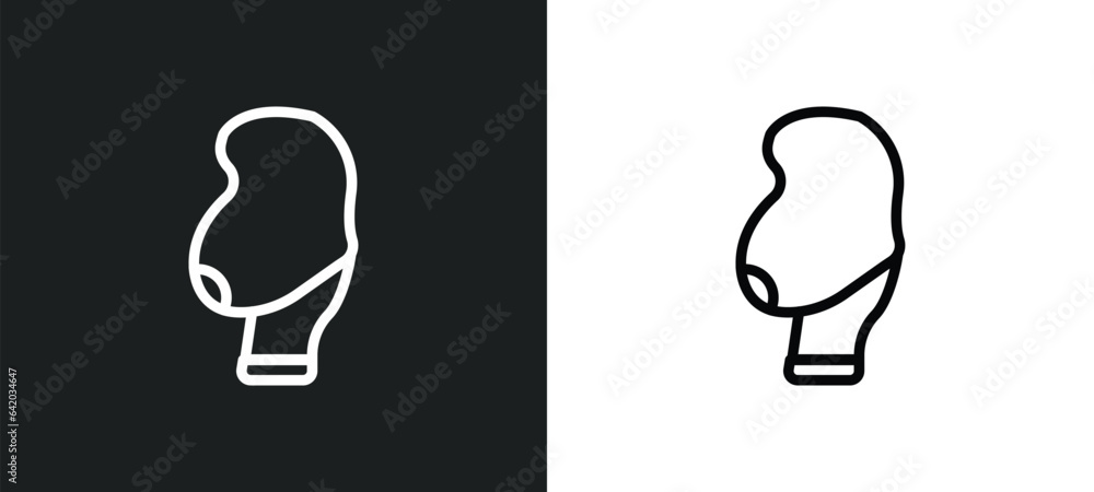 Poster body shaming icon isolated in white and black colors. body shaming outline vector icon from hygiene 
