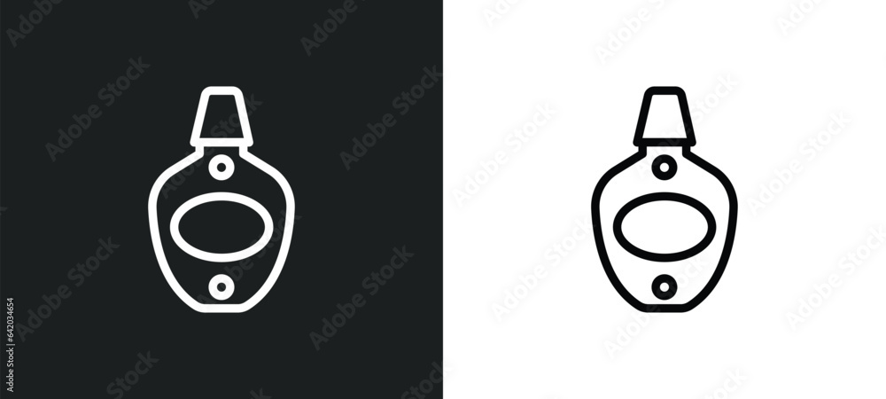 Poster varnish icon isolated in white and black colors. varnish outline vector icon from hygiene collection