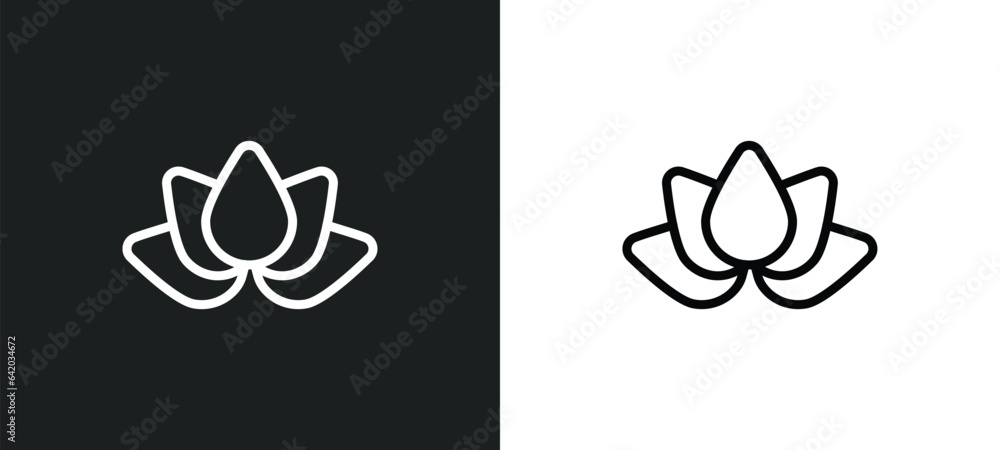 Poster purity icon isolated in white and black colors. purity outline vector icon from hygiene collection f