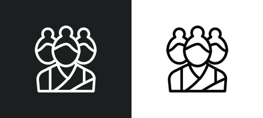 brahma icon isolated in white and black colors. brahma outline vector icon from india collection for web, mobile apps and ui. - obrazy, fototapety, plakaty