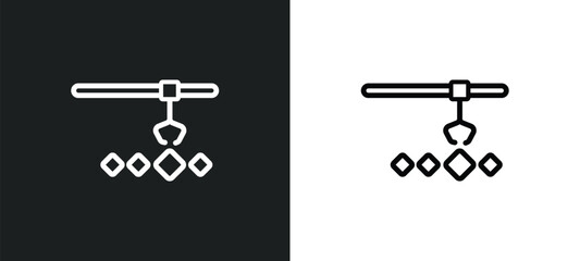 hinery icon isolated in white and black colors. hinery outline vector icon from industry collection for web, mobile apps and ui.