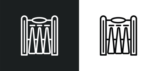 hydro power generation icon isolated in white and black colors. hydro power generation outline vector icon from industry collection for web, mobile apps and ui.