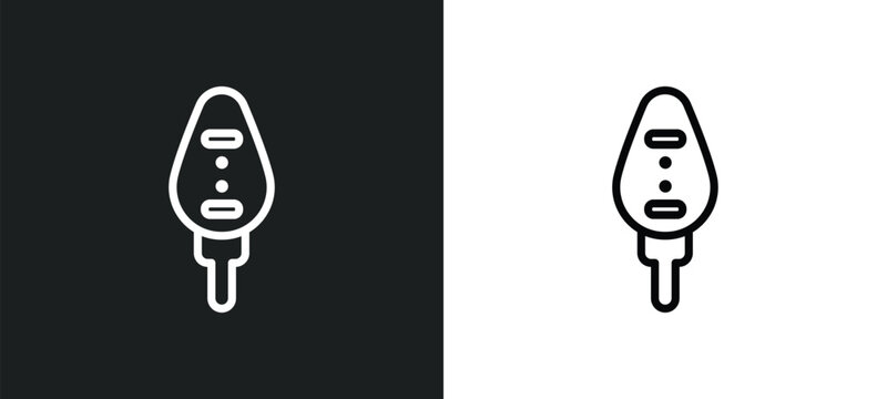 kartikeya icon isolated in white and black colors. kartikeya outline vector icon from india collection for web, mobile apps and ui.