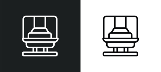 press hine icon isolated in white and black colors. press hine outline vector icon from industry collection for web, mobile apps and ui.