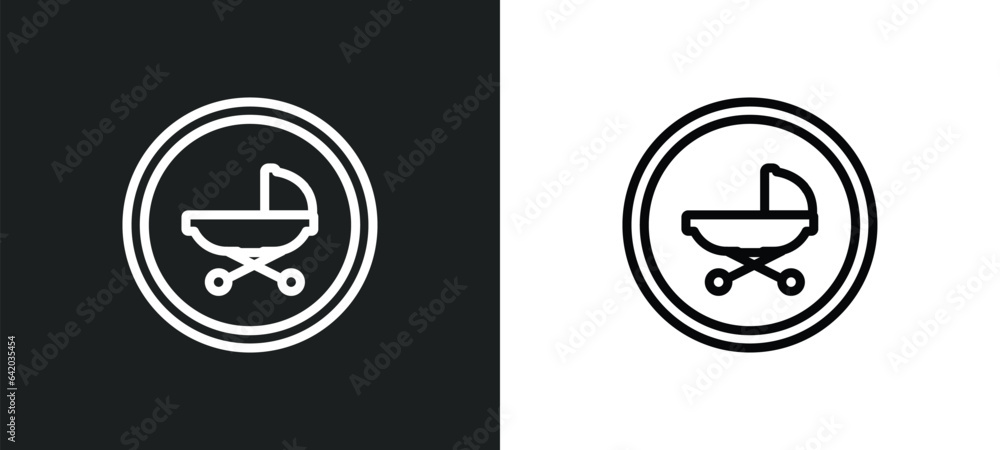 Poster button icon isolated in white and black colors. button outline vector icon from kid and baby collect