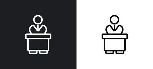 counsel icon isolated in white and black colors. counsel outline vector icon from law and justice collection for web, mobile apps and ui.