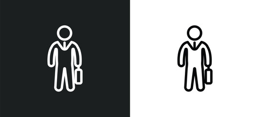 employment icon isolated in white and black colors. employment outline vector icon from law and justice collection for web, mobile apps and ui.