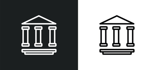 law and justice icon isolated in white and black colors. law and justice outline vector icon from law justice collection for web, mobile apps ui.