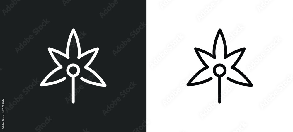 Poster palmatelly icon isolated in white and black colors. palmatelly outline vector icon from nature colle