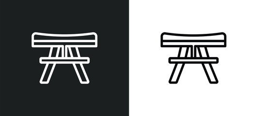 shrine icon isolated in white and black colors. shrine outline vector icon from religion collection for web, mobile apps and ui.