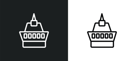 wat saket icon isolated in white and black colors. wat saket outline vector icon from religion collection for web, mobile apps and ui.