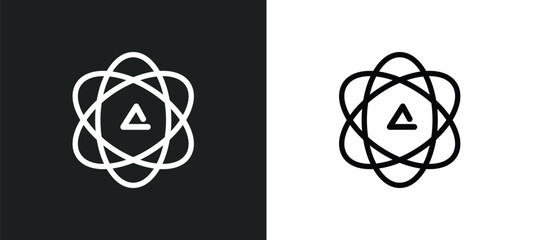 agticism icon isolated in white and black colors. agticism outline vector icon from religion collection for web, mobile apps and ui.