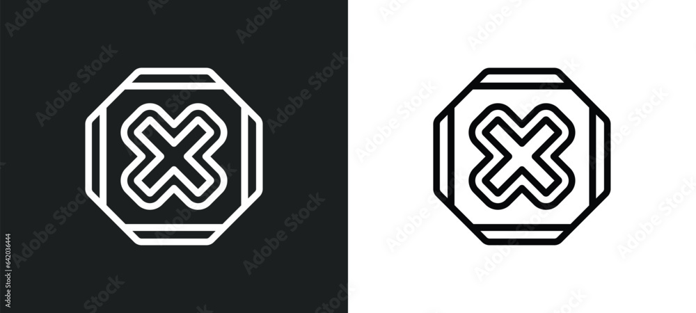 Poster no icon isolated in white and black colors. no outline vector icon from signs collection for web, mo