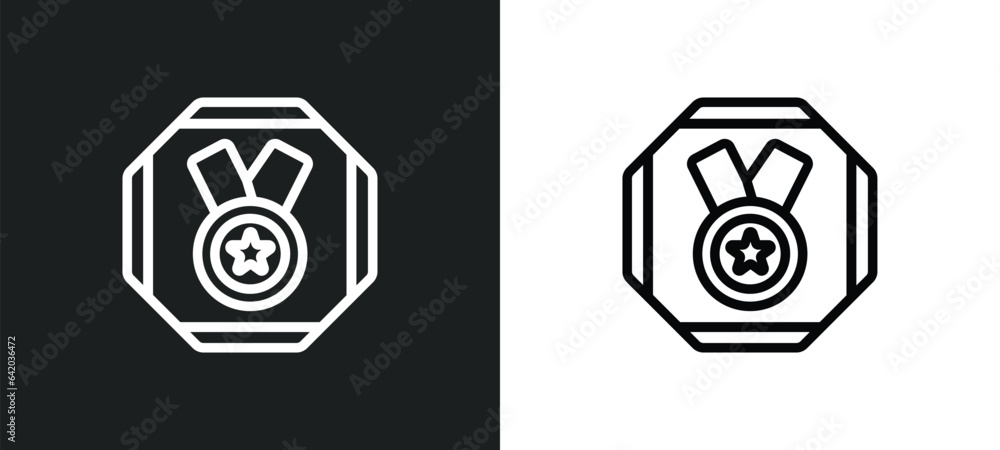 Aufkleber class reward icon isolated in white and black colors. class reward outline vector icon from signs co
