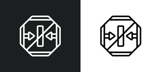 no packing icon isolated in white and black colors. no packing outline vector icon from signs collection for web, mobile apps and ui.