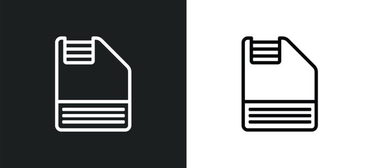 floppy disk save button icon isolated in white and black colors. floppy disk save button outline vector icon from user interface collection for web, mobile apps and ui.
