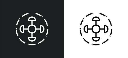 understanding icon isolated in white and black colors. understanding outline vector icon from zodiac collection for web, mobile apps and ui.