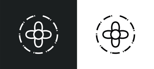 abundance icon isolated in white and black colors. abundance outline vector icon from zodiac collection for web, mobile apps and ui.