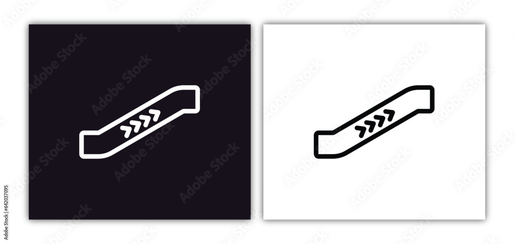 Poster or up icon isolated in white and black colors. or up outline vector icon from airport terminal colle