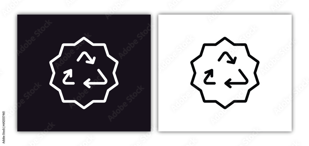 Poster three curved arrows icon isolated in white and black colors. three curved arrows outline vector icon