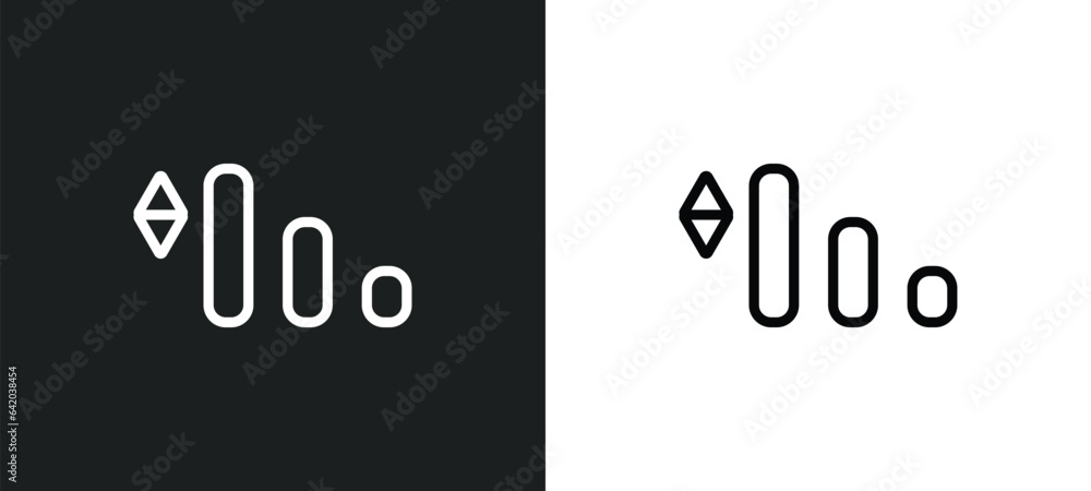Poster medium icon isolated in white and black colors. medium outline vector icon from electrian connection
