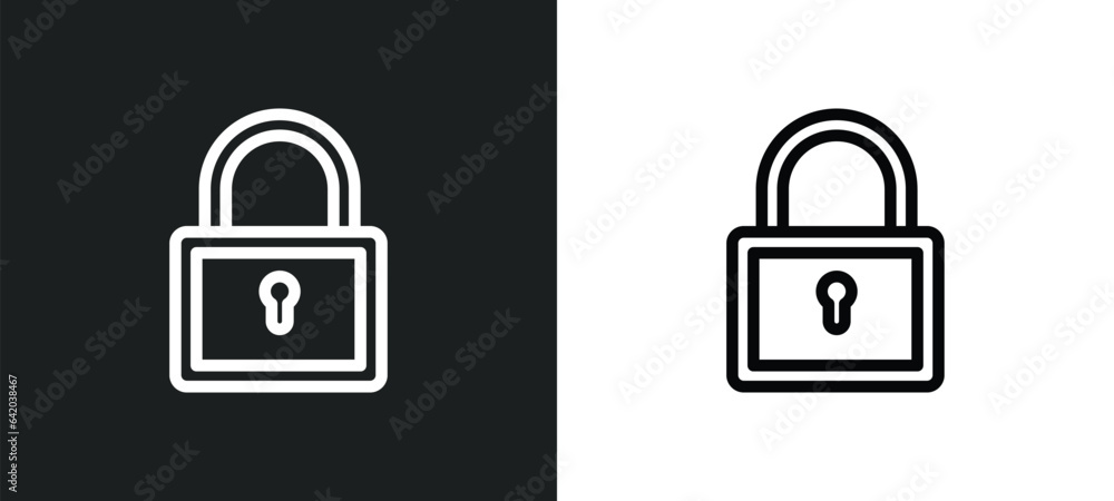 Poster security icon isolated in white and black colors. security outline vector icon from electrian connec