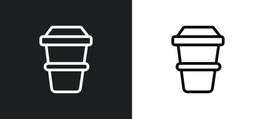 smoothie with straw icon isolated in white and black colors. smoothie with straw outline vector icon from cinema collection for web, mobile apps and ui.