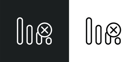 no icon isolated in white and black colors. no outline vector icon from electrian connections collection for web, mobile apps and ui.