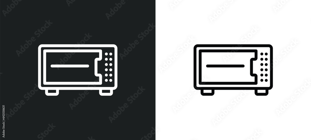 Poster convection oven icon isolated in white and black colors. convection oven outline vector icon from el