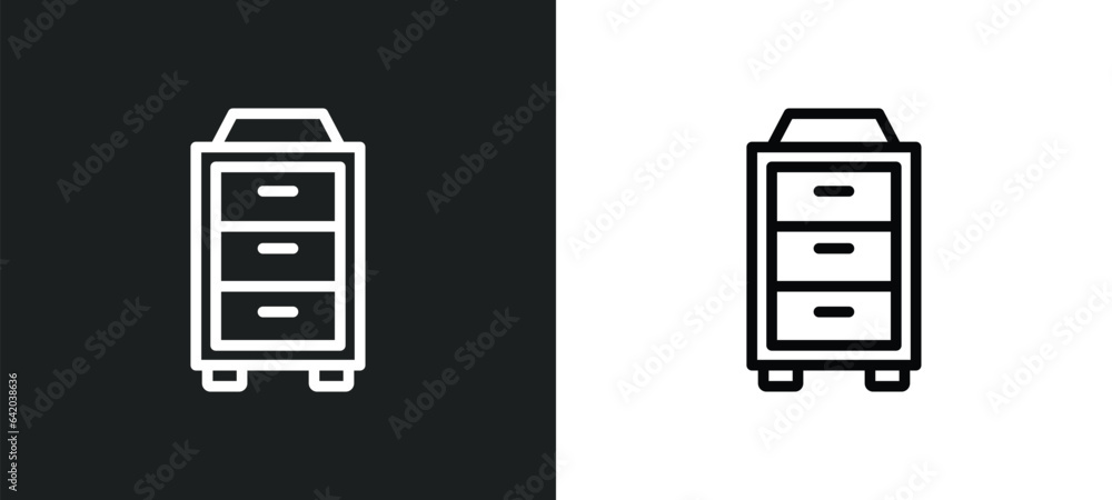 Poster copier icon isolated in white and black colors. copier outline vector icon from electronic devices c