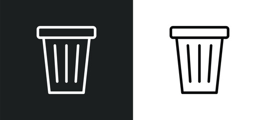 garbage disposal icon isolated in white and black colors. garbage disposal outline vector icon from electronic devices collection for web, mobile apps and ui.