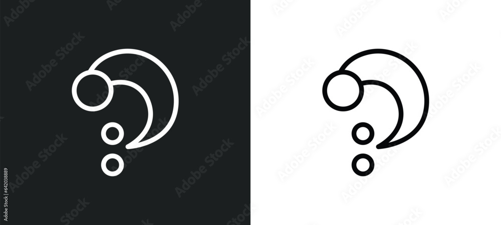 Poster octave clef icon isolated in white and black colors. octave clef outline vector icon from music and 