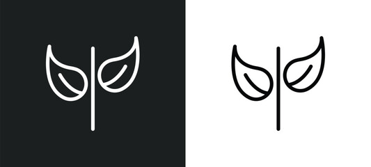 spring icon isolated in white and black colors. spring outline vector icon from meteorology collection for web, mobile apps and ui.