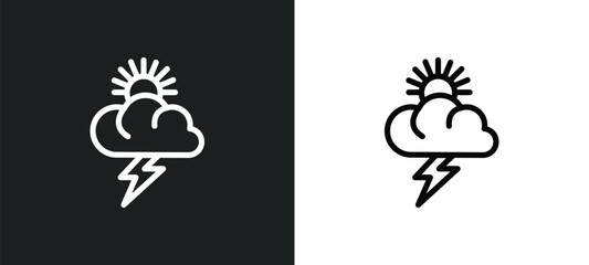climate icon isolated in white and black colors. climate outline vector icon from meteorology collection for web, mobile apps and ui.