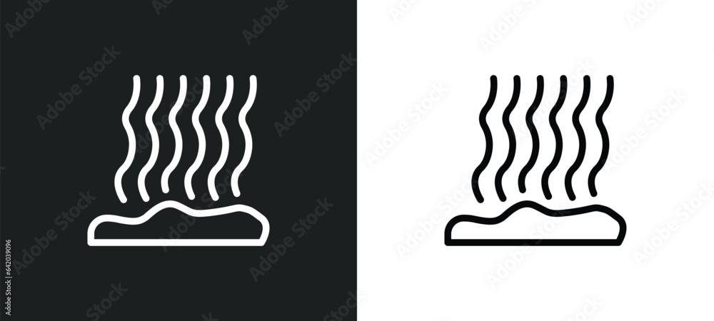 Poster fasciculate icon isolated in white and black colors. fasciculate outline vector icon from nature col