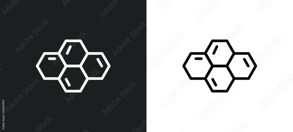 Poster element icon isolated in white and black colors. element outline vector icon from nature collection 