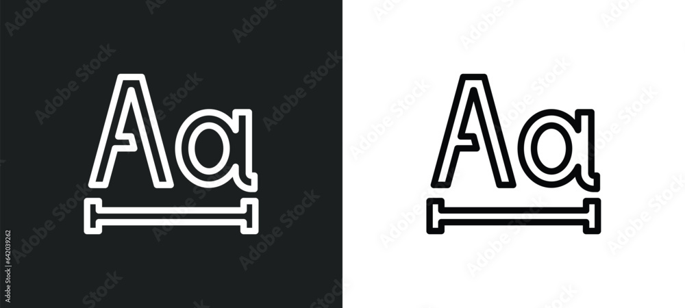 Wall mural letter glow effect icon isolated in white and black colors. letter glow effect outline vector icon f - Wall murals