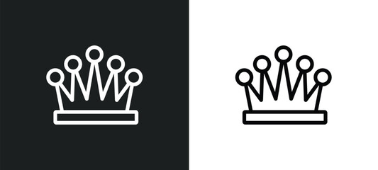 royalty icon isolated in white and black colors. royalty outline vector icon from shapes collection for web, mobile apps and ui.